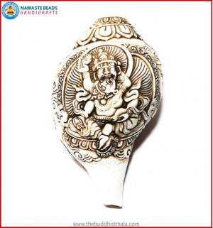 "Kal Bhairab" Natural Conch Shell