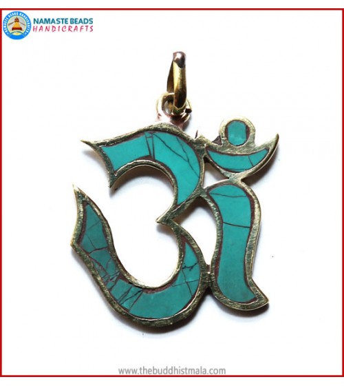 "Hindu OM" Symbol Brass Pendant