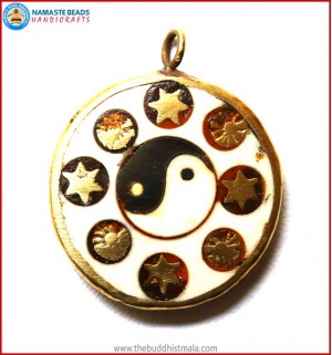 "Ying Yang" Symbol Bone Pendant