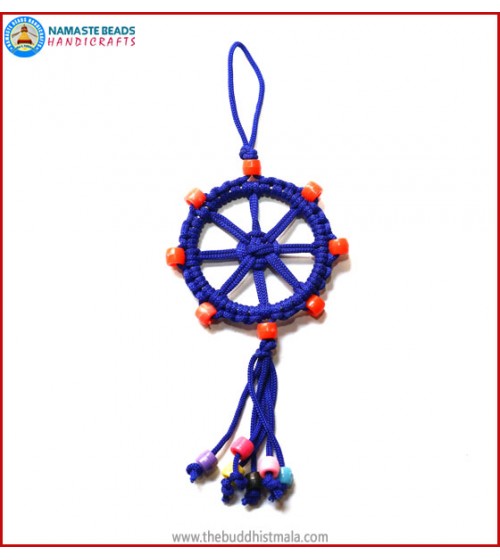 Blue String Dharma Wheel 
