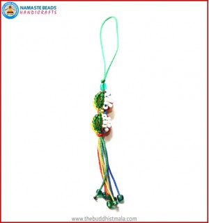 String & Glass Beads Key Ring