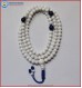 Conch Shell Mala With Lapis Lazuli Spacer Beads