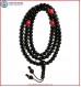 Black Onyx Mala with Coral Spacer Beads