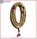 Flat Lotus Seed Mala with Coral Spacer Beads