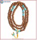 Raktu Seed Mala with Buddha Head Beads