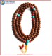 Raktu Seed Mala with Coral & Turquoise Spacer Beads