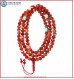 Red Agate Mala with Turquoise Spacer Beads