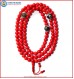 Red Coral Mala with Dzi Beads