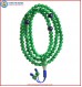 Green Jade Mala with Lapis Lazuli Beads