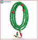 Green Jade Mala with Coral Beads