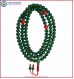 Green Jade Mala with Coral Spacer Beads