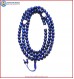Afghani Lapis Lazuli Stone Mala with White Conch Shell Spacer Beads