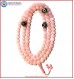 Rose Quartz Mala with Round Dzi Beads