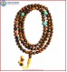 Tiger-Eye Stone Mala with Turquoise Spacer Beads