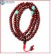 Red Wood Mala with Turquoise Beads