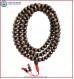 Dark Wood Mala with Inlays Coral & Turquoise