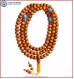 Sandal Wood Mala with Coral & Turquoise Beads