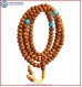 Sandal Wood Mala with Turquoise Beads