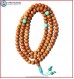 Sandal Wood Mala with Turquoise Spacer Beads