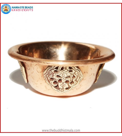 Copper Water Offering Bowl Set
