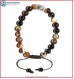 Brown Agate Stone Bracelet with Buddha Head