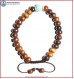 Brown Bone Bracelet with Turquoise Bead