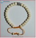White Bone Bracelet with Buddha Head