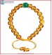 Citrine Stone Bracelet with Green Jade Bead