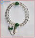 Crystal Wrist Mala With Jade bead