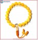 Yellow Jade Stone Bracelet with Crystal Guru Bead
