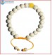 Lotus Seed Bracelet with Yellow Jade Bead