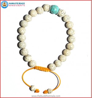 Lotus Seed Bracelet with Turquoise Bead