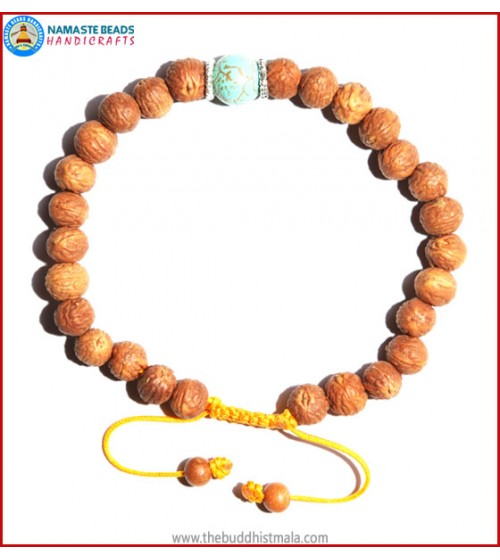 Raktu Seed Bracelet with Turquoise Bead