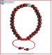 Rose Wood Bracelet with Buddha Head Bead