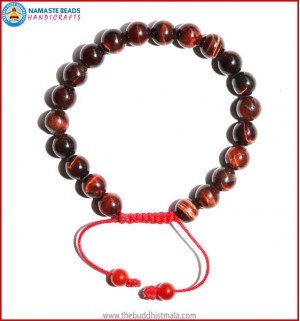 Red Tiger-Eye Stone Bracelet