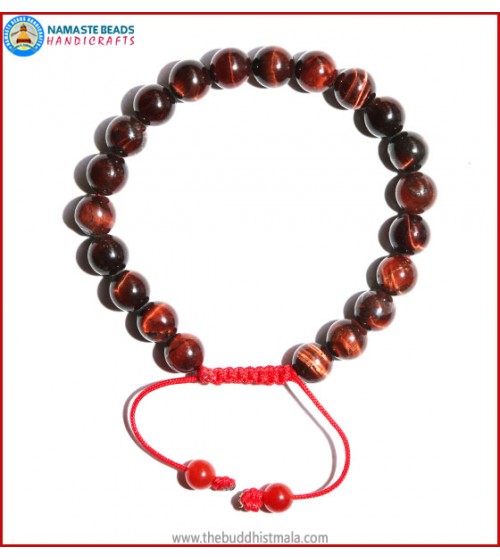 Red Tiger-Eye Stone Bracelet