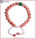 Rose Quartz Bracelet with Green Jade Bead