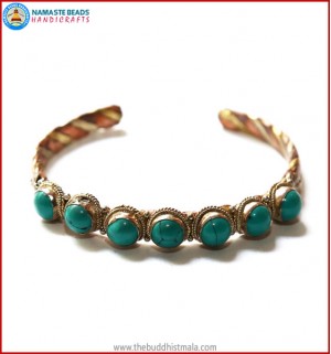 Seven Turquoise 3 Metal Bracelet