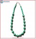 Flat Turquoise Beads Necklace