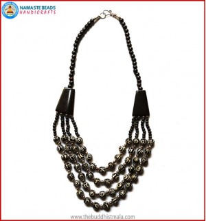 4 Layers Dzi Bone Beads Necklace