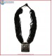 White Metal Pendant & Black Beads Necklace